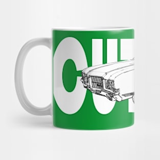 1971 Oldsmobile Cutlass Convertible with Text Mug